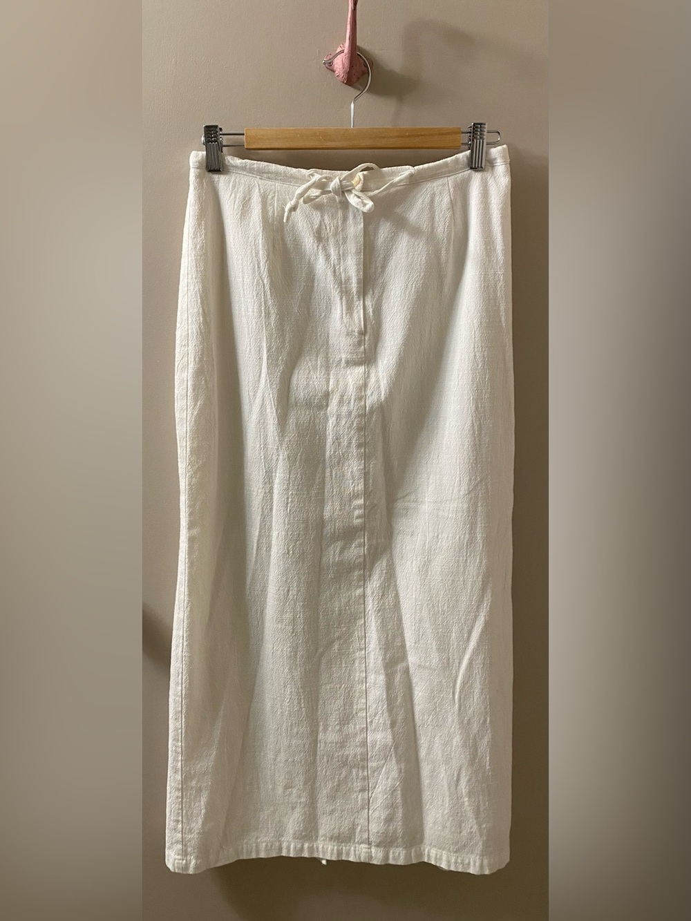 Vintage Urban Hagger White Cotton Blend Maxi Skirt